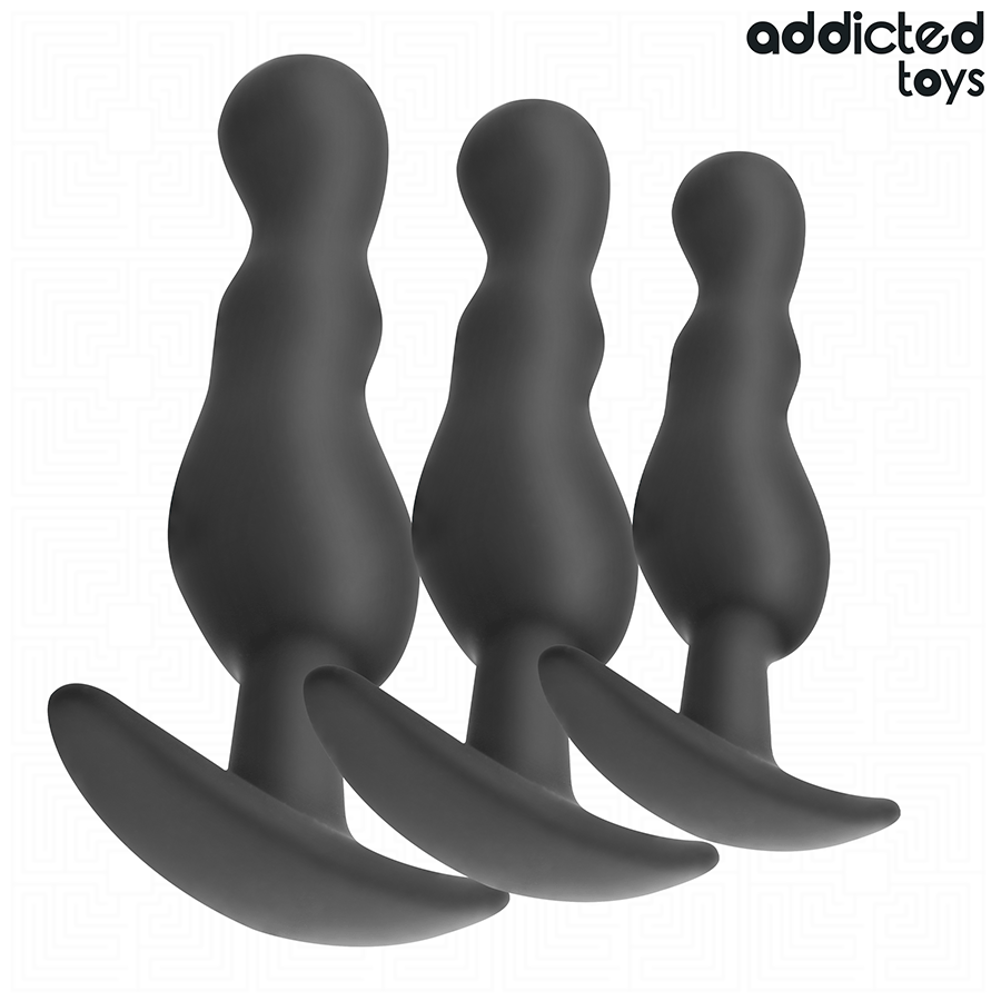 ADDICTED TOYS – Analplug-Set, Modell 1, 3 Stück
