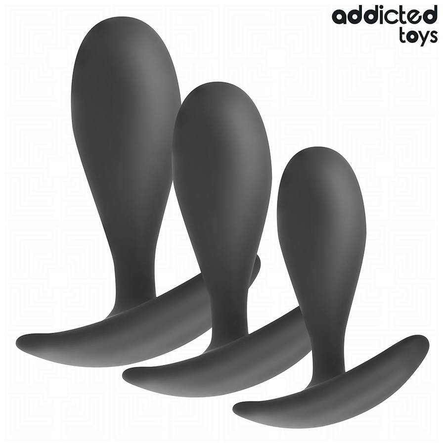 ADDICTED TOYS – Analplug-Set, Modell 2, 3 Stück