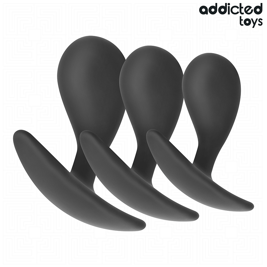 ADDICTED TOYS – Analplug-Set, Modell 3, 3 Stück