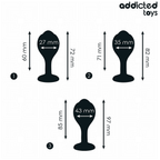 ADDICTED TOYS - 3ER-SET ANALPLUG MIT JUWEL