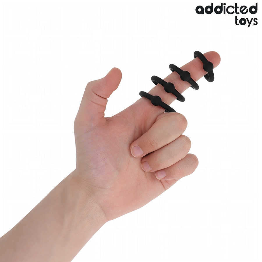 ADDICTED TOYS – Silikon-Druckring-Set