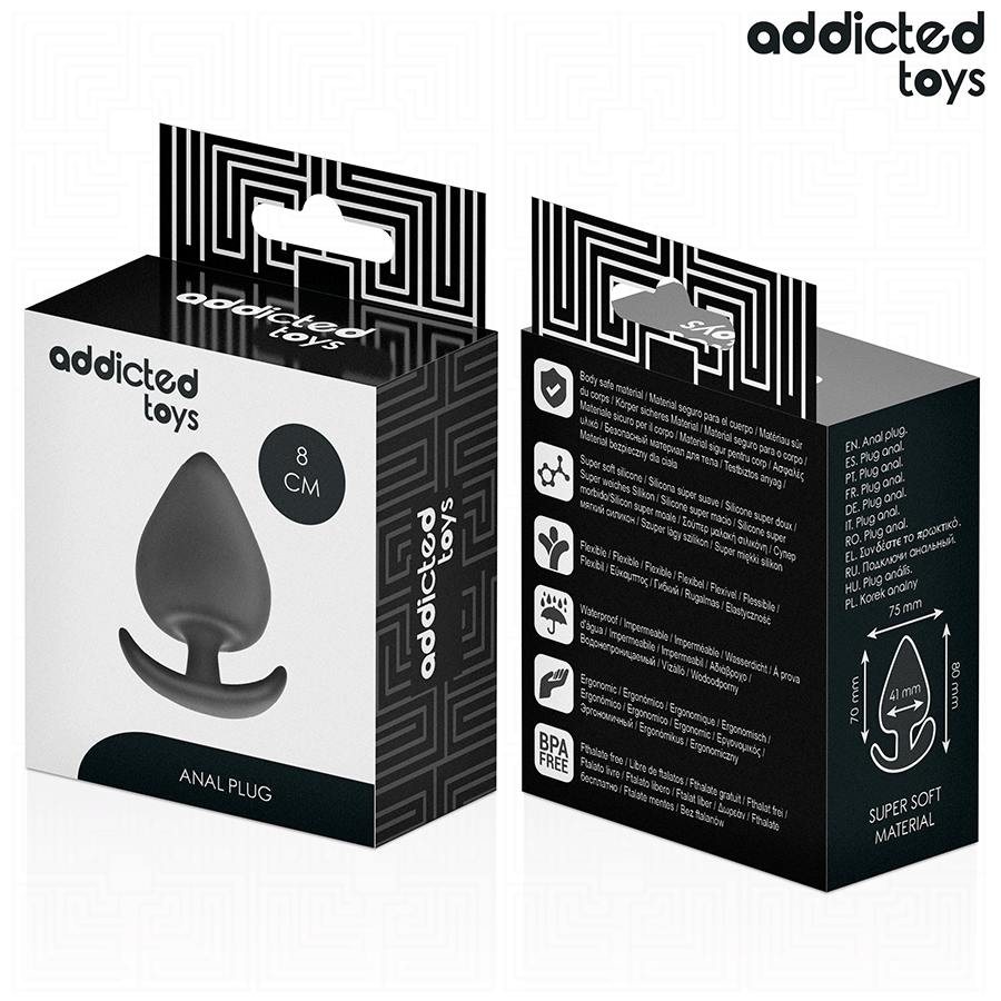 ADDICTED TOYS - ANALSTECKER GRÖSSE L 8 CM