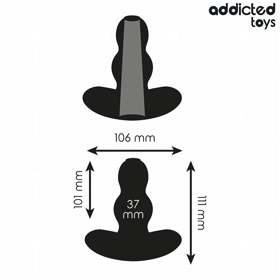 ADDICTED TOYS – Hohler Analplug, Größe L, 11,1 cm