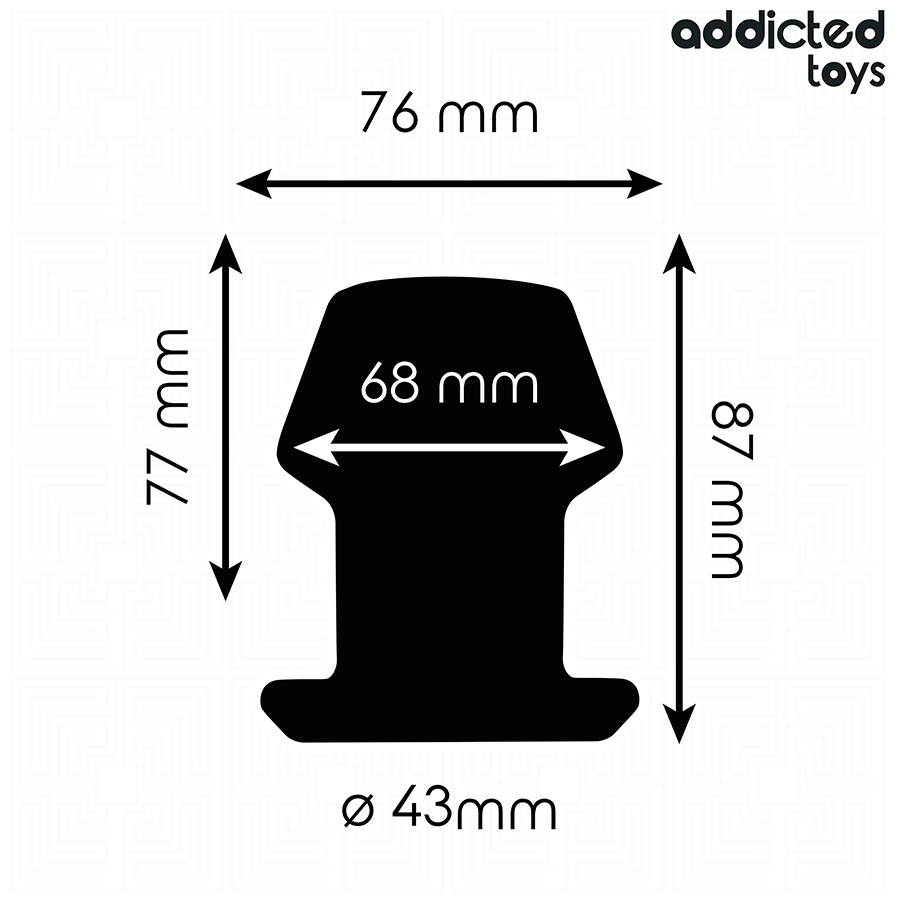 ADDICTED TOYS – Hohler Analplug, Größe M, 8,7 cm