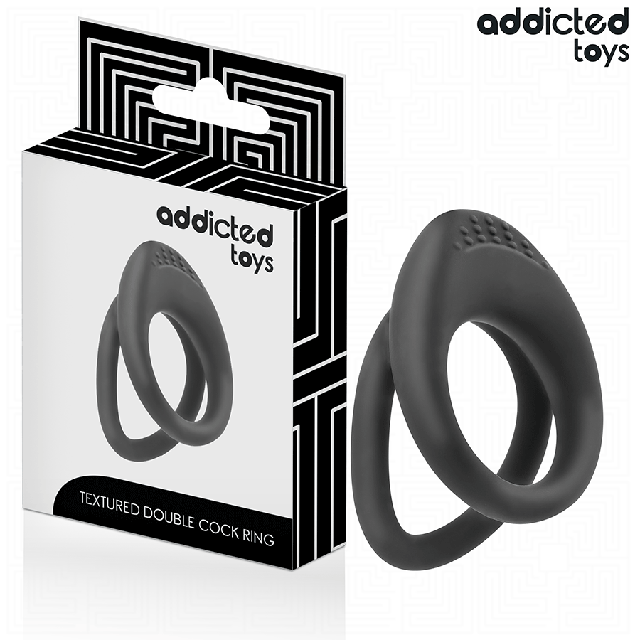 ADDICTED TOYS - DOPPELT STRUKTURIERTER PENISRING