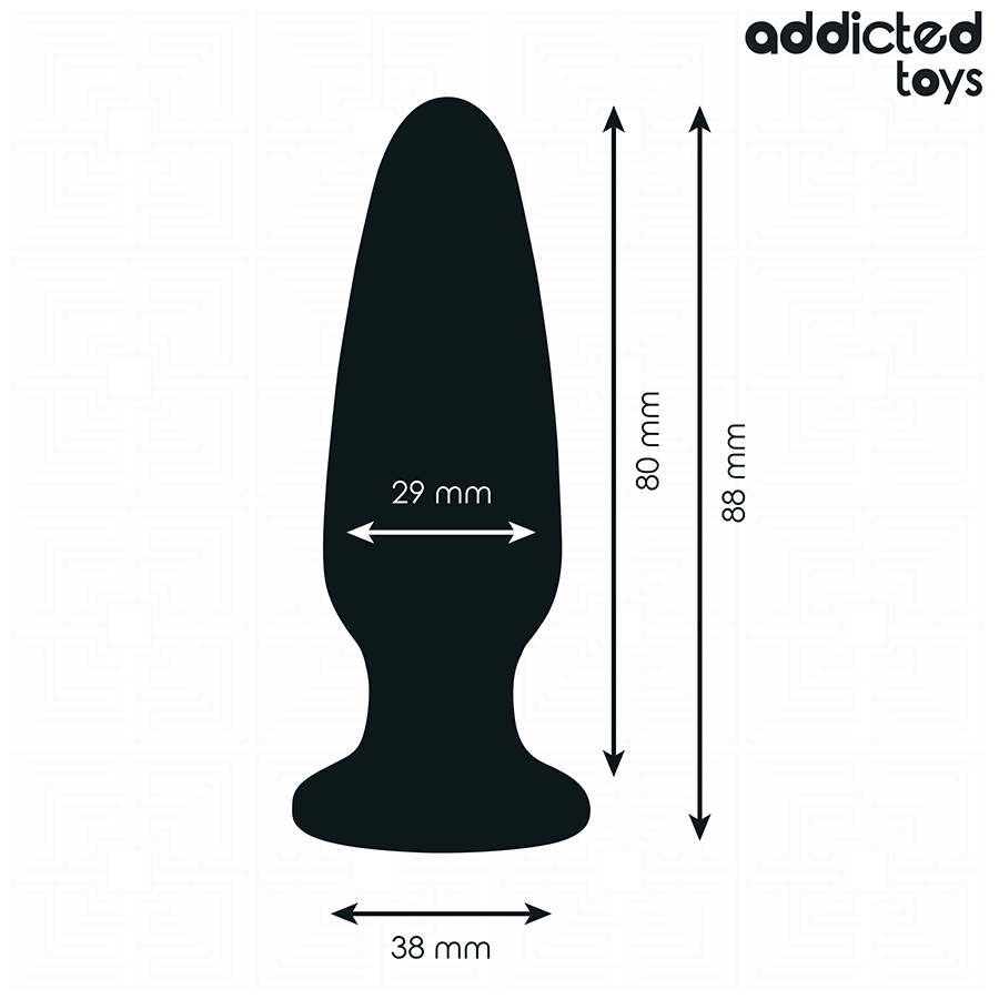 ADDICTED TOYS – Analplug mit Schmuckstein, Größe S, 8,8 cm