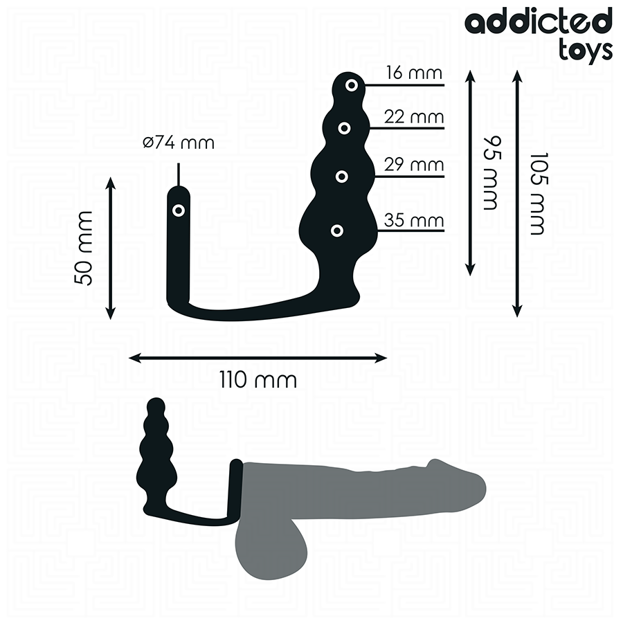 ADDICTED TOYS – Analplug mit Ring, Modell 5