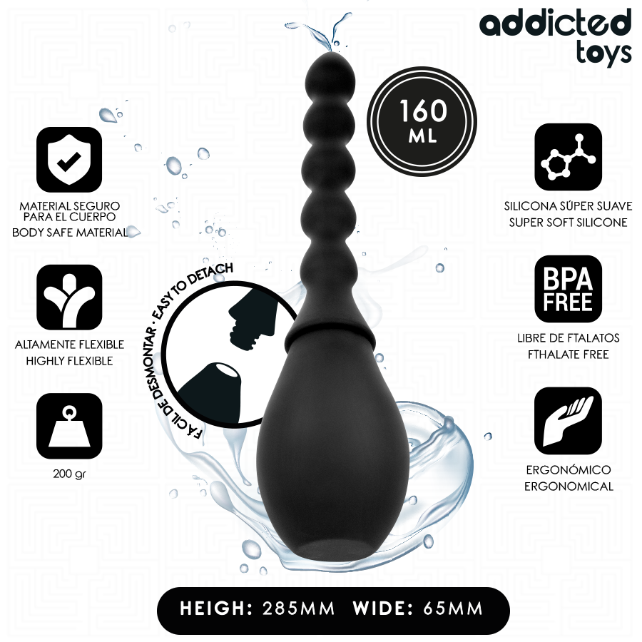 ADDICTED TOYS – Reise-Analdusche, Modell 2