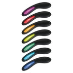TOYJOY - SCHWARZER VIBRATOR MIT LEUCHTENDEM LICHT