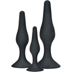 TOYJOY - Anal Play Curvy Companions Analplug-Set, 3 Stück, Schwarz