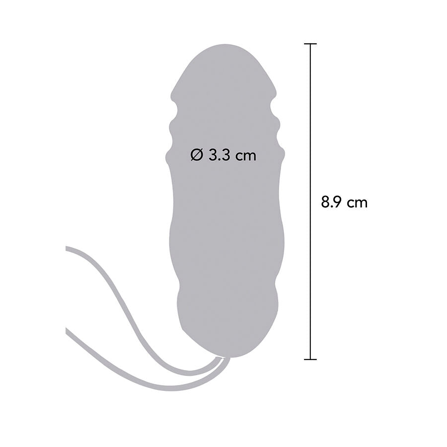 TOYJOY - Happiness Sunny Side Up & Down Vibrator mit Fernbedienung Fuchsia