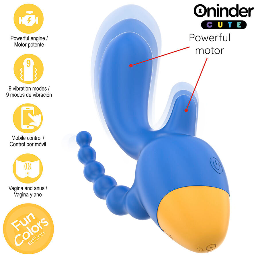 ONINDER CUTE - Love 3 Some Dreifachvibrator - Kostenlose weltweite App