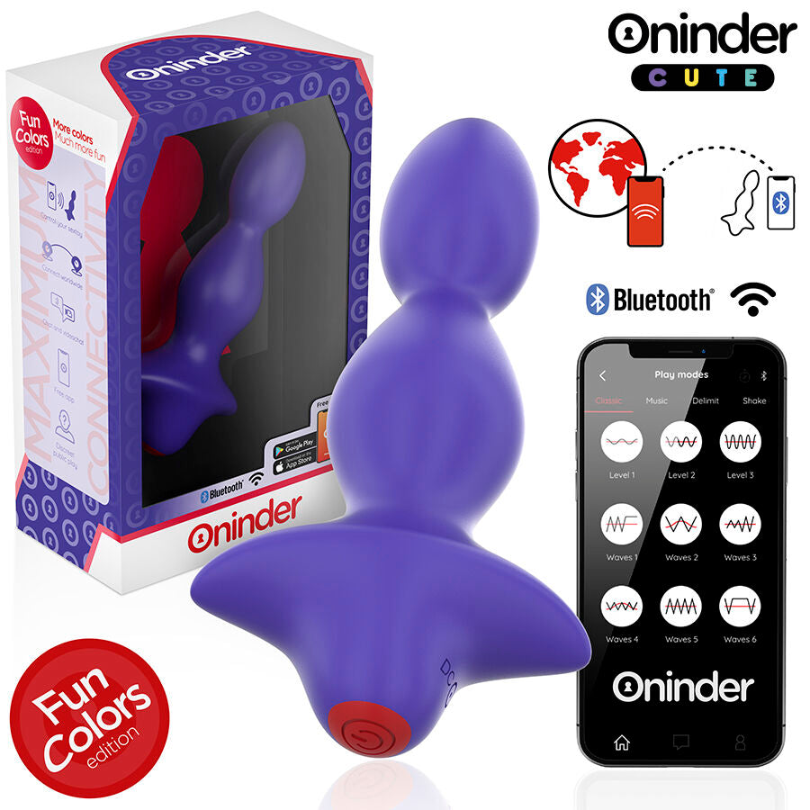 ONINDER CUTE – Love Butt appgesteuerter vibrierender Analplug mit Dilatatorfunktion