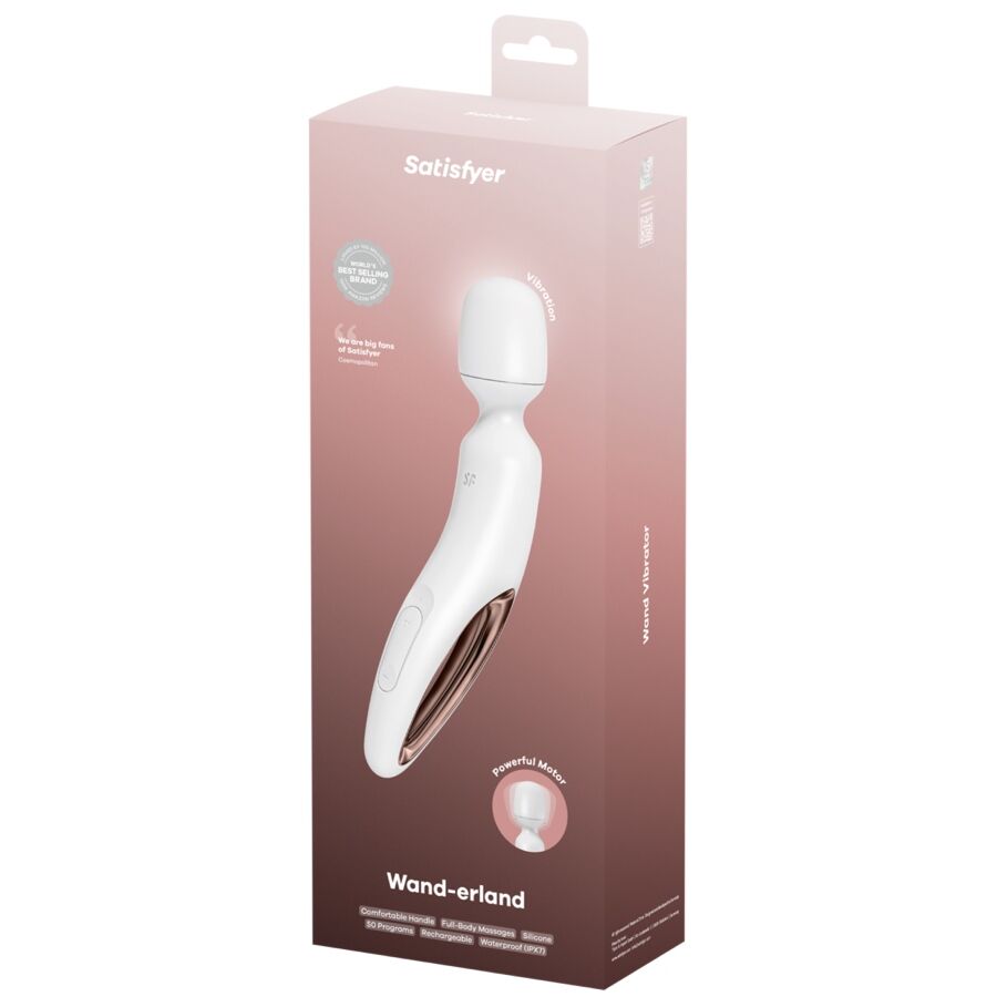 SATISFYER - Wand-Er vibrierender Massager Weiß