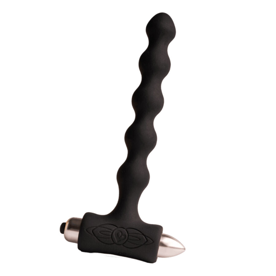 ROCKS-OFF - Petite Sensations Pearls Analplug-Vibrator Schwarz