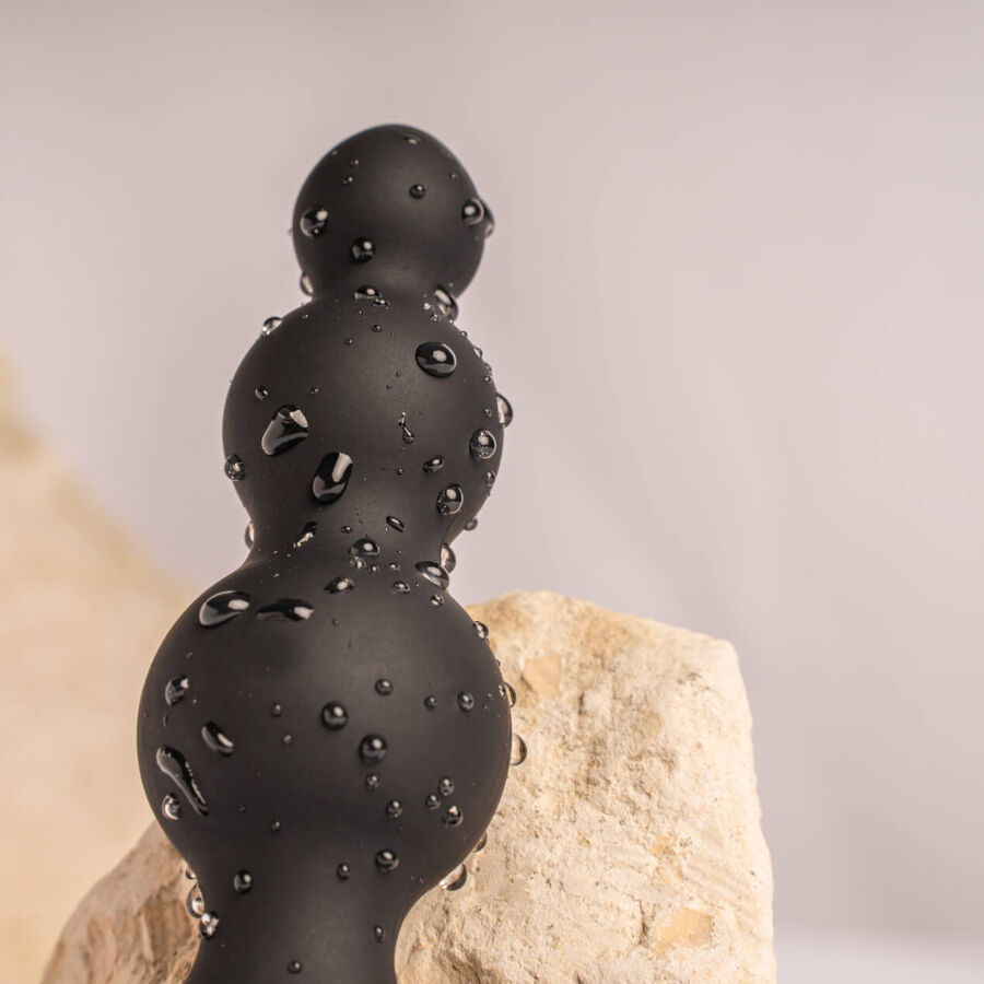 ROCKS-OFF - Petite Sensations Bubbles Analplug-Vibrator Schwarz