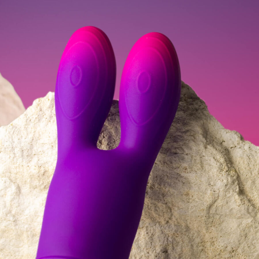 ROCKS-OFF - Glo-Girl Bunny flexibler Vibrator Lila
