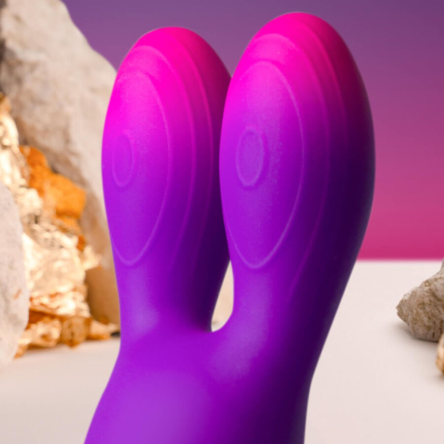 ROCKS-OFF - Glo-Girl Bunny flexibler Vibrator Lila