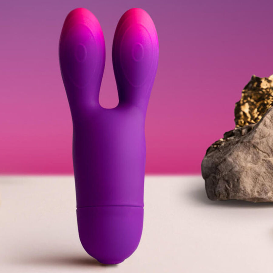 ROCKS-OFF - Glo-Girl Bunny flexibler Vibrator Lila