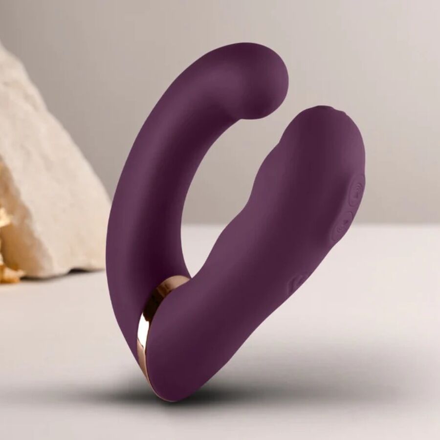 ROCKS-OFF - GEMINI DUAL VIBRATOR G-SPOT KLITORIS STIMULATOR LILA