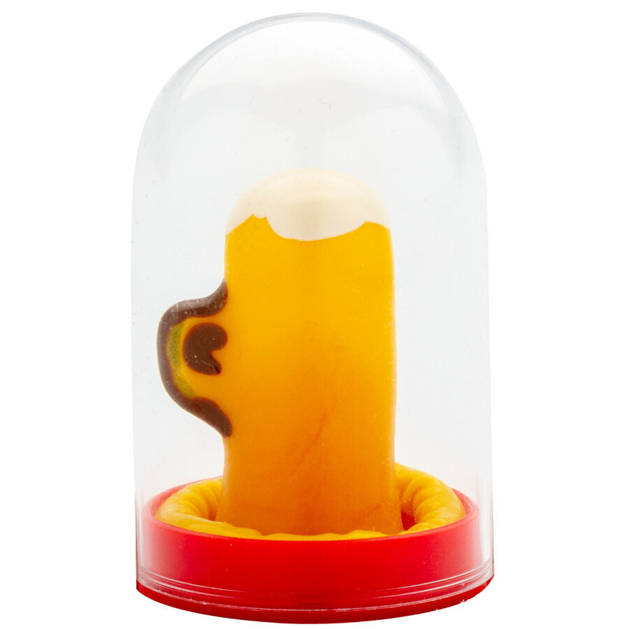 CONDOMERIE – Handbemalte Neuheitskondome Ein Glas Bier