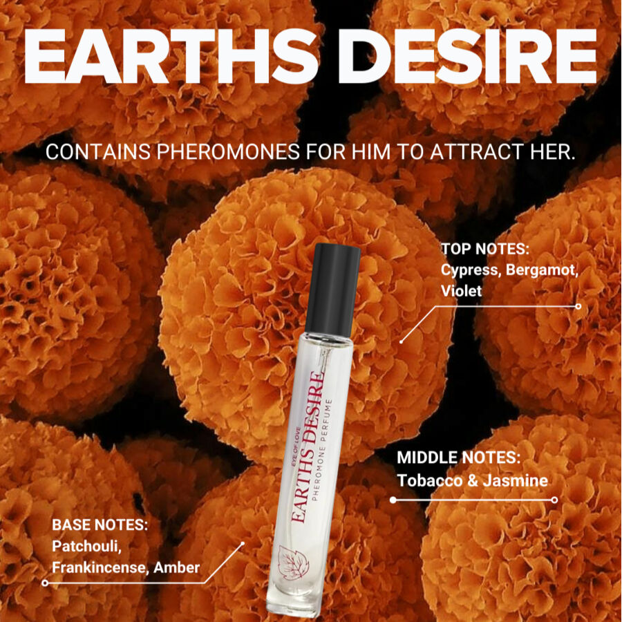 EYE OF LOVE – Bloom Earth's Desire Sativa-Parfüm für Männer, 30 ml