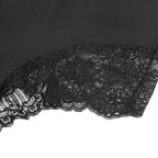 SUBBLIME – Schwarzer Body mit Blumen­spitzen­detail (S/M)