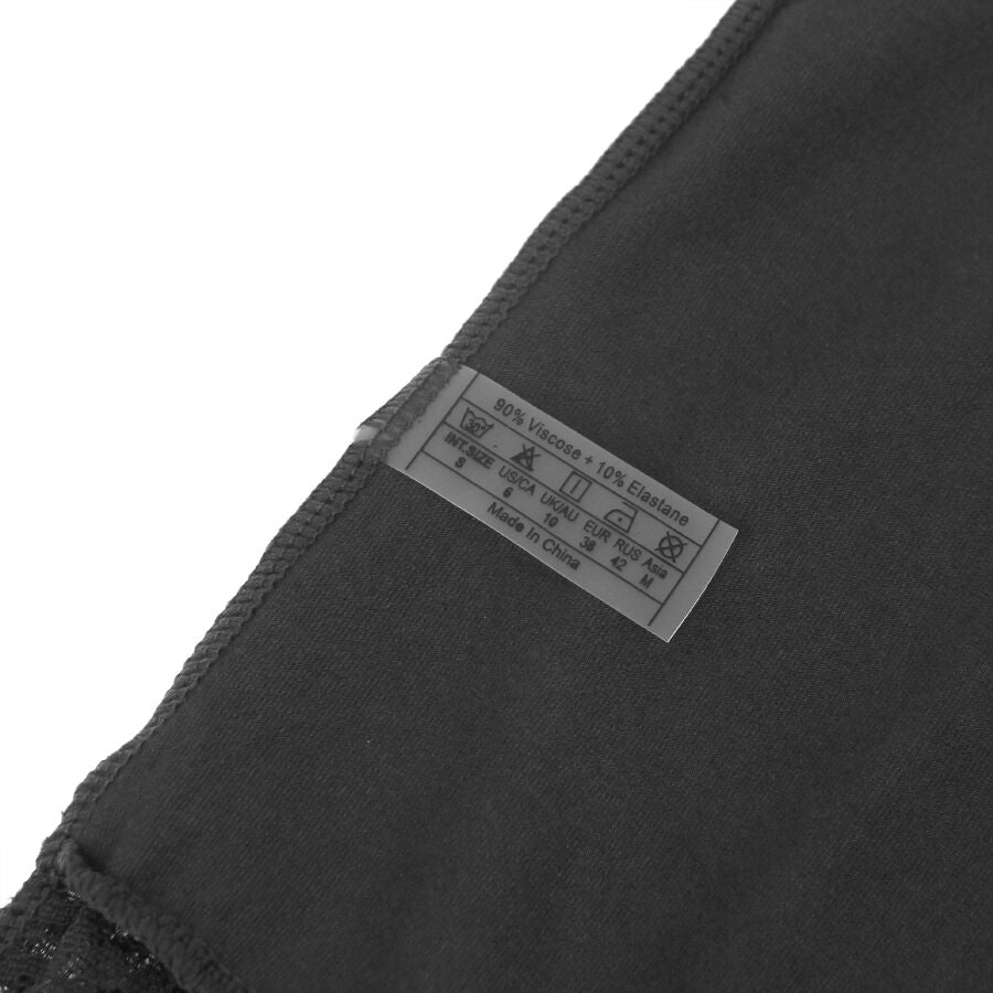 SUBBLIME – Schwarzer Body mit Blumen­spitzen­detail (L/XL)
