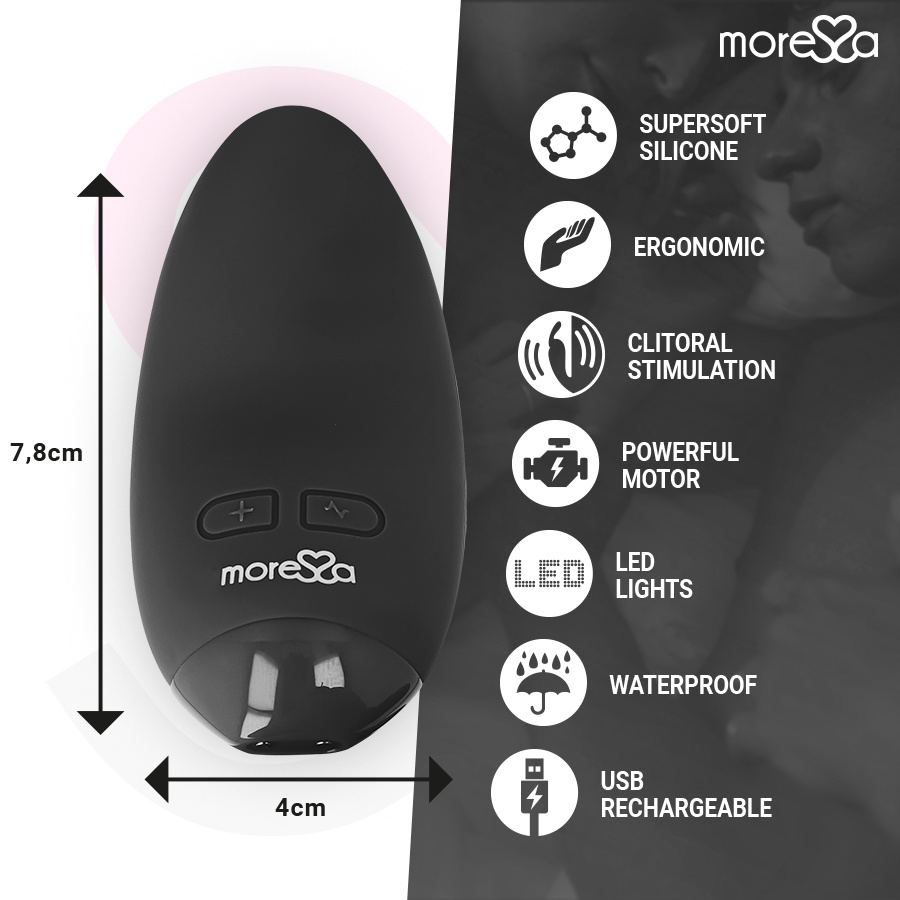 MORESSA - Blossom Vibrator Schwarz kompakt