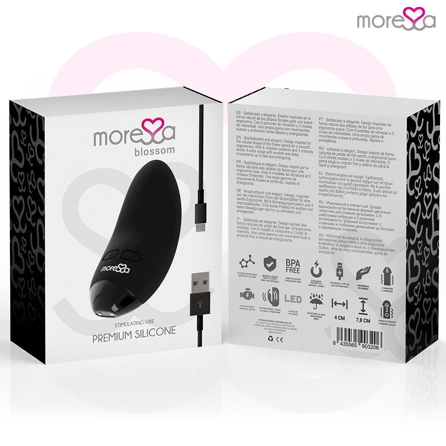 MORESSA - Blossom Vibrator Schwarz kompakt