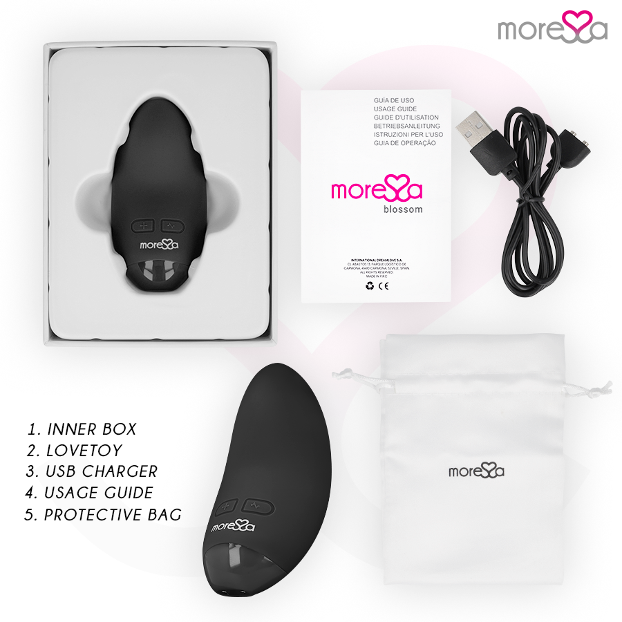 MORESSA - Blossom Vibrator Schwarz kompakt