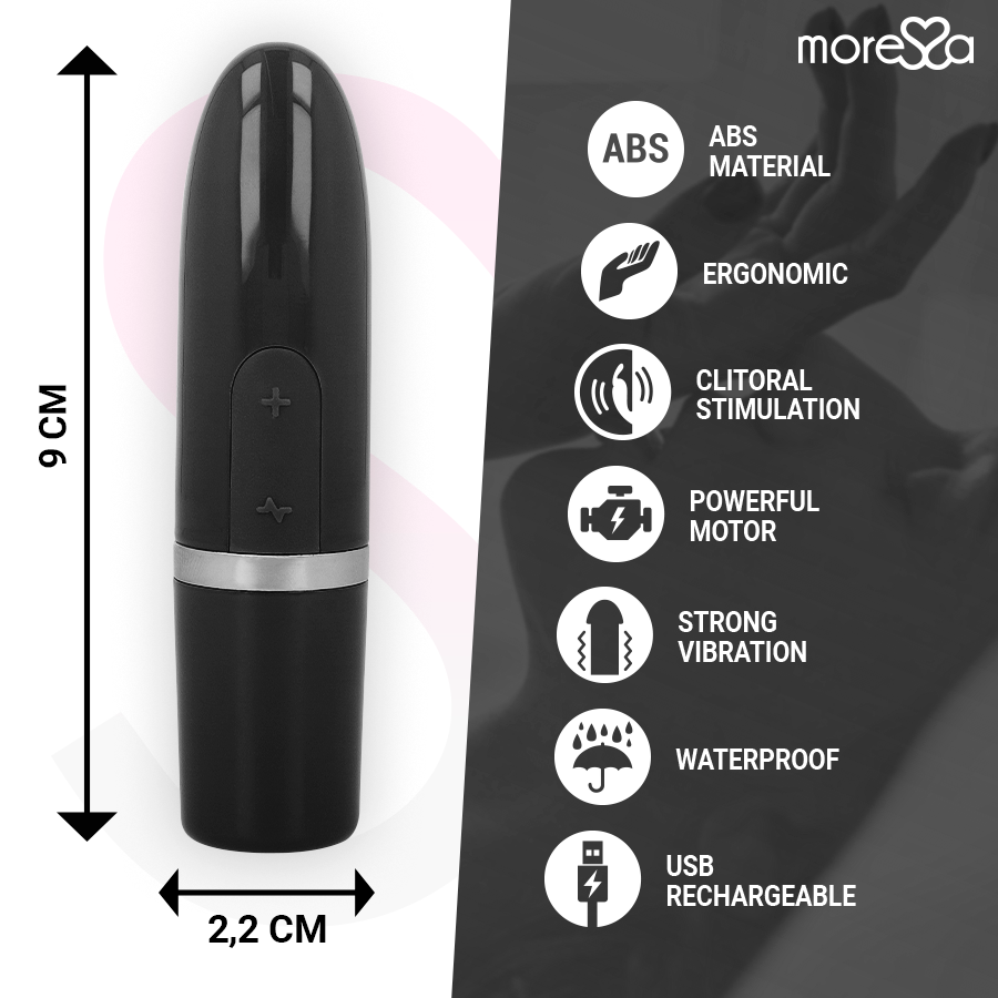 MORESSA - Ivy Vibrator Stimulator Reise Schwarz kompakt