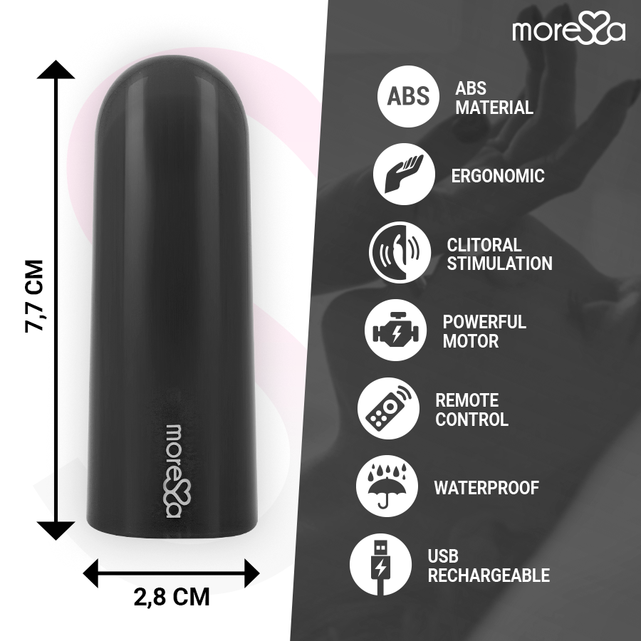 MORESSA - Nix Vibrator Fernbedienung Schwarz diskret