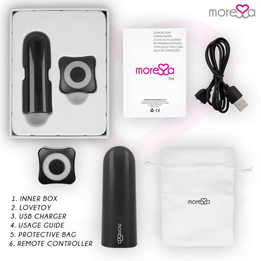 MORESSA - Nix Vibrator Fernbedienung Schwarz diskret