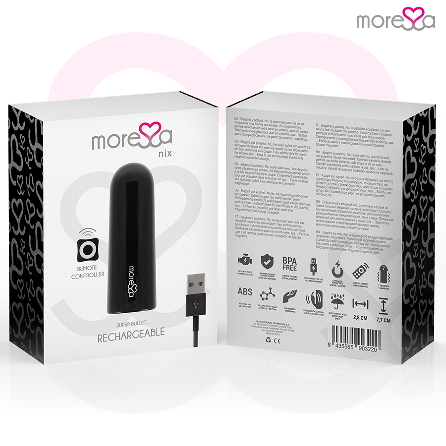 MORESSA - Nix Vibrator Fernbedienung Schwarz diskret