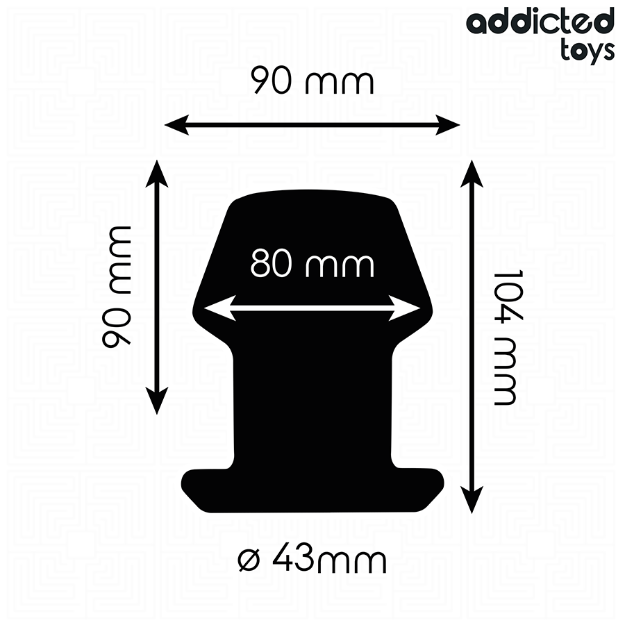 ADDICTED TOYS – Hohler Analplug, Größe L, 10,4 cm
