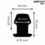 ADDICTED TOYS - EXTREM HOHL ANAL PLUG GRÖSSE S 7,5 CM