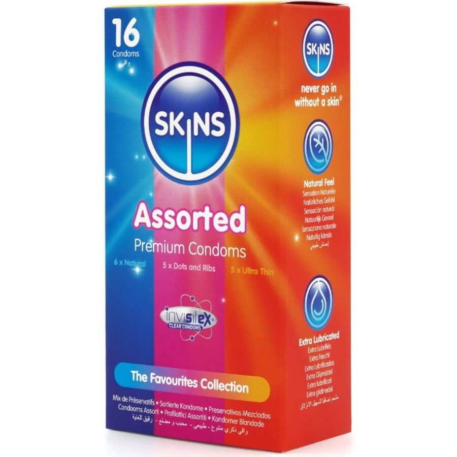 SKINS – Sortierte Premium-Kondome Packung 16