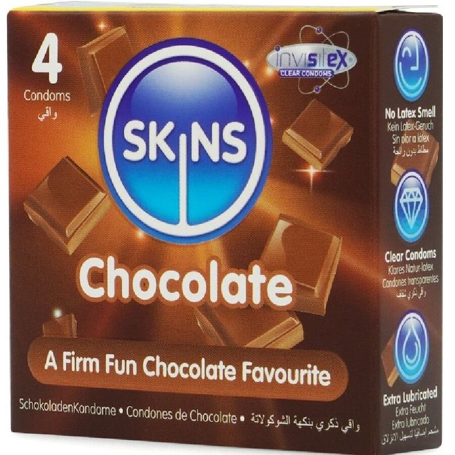 SKINS – Schokolade Premium-Kondome Packung 4