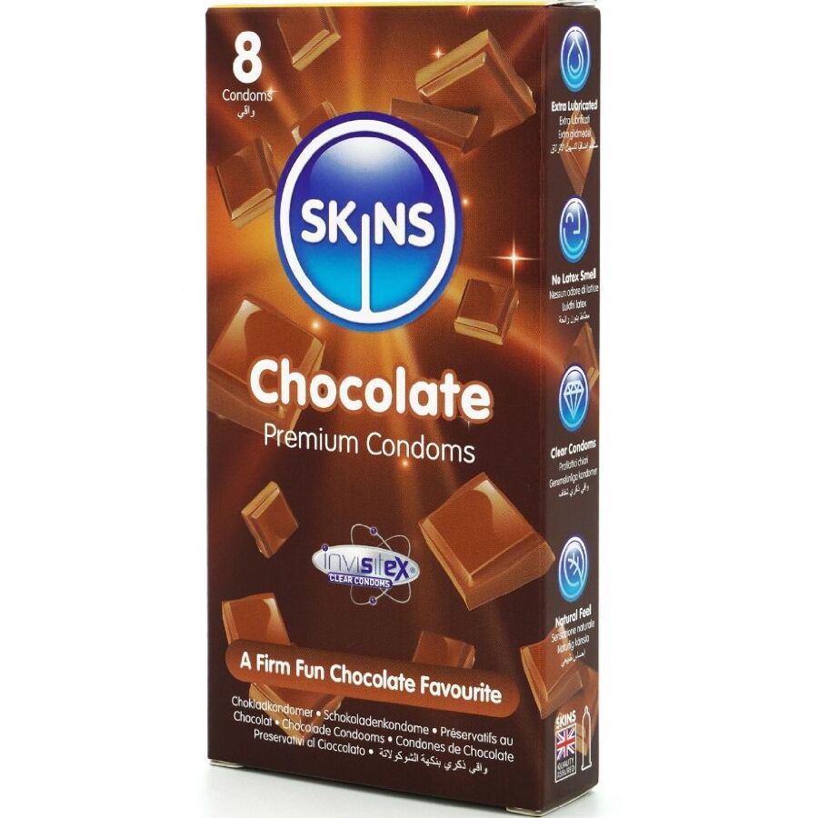 SKINS – Schokolade Premium-Kondome Packung 8