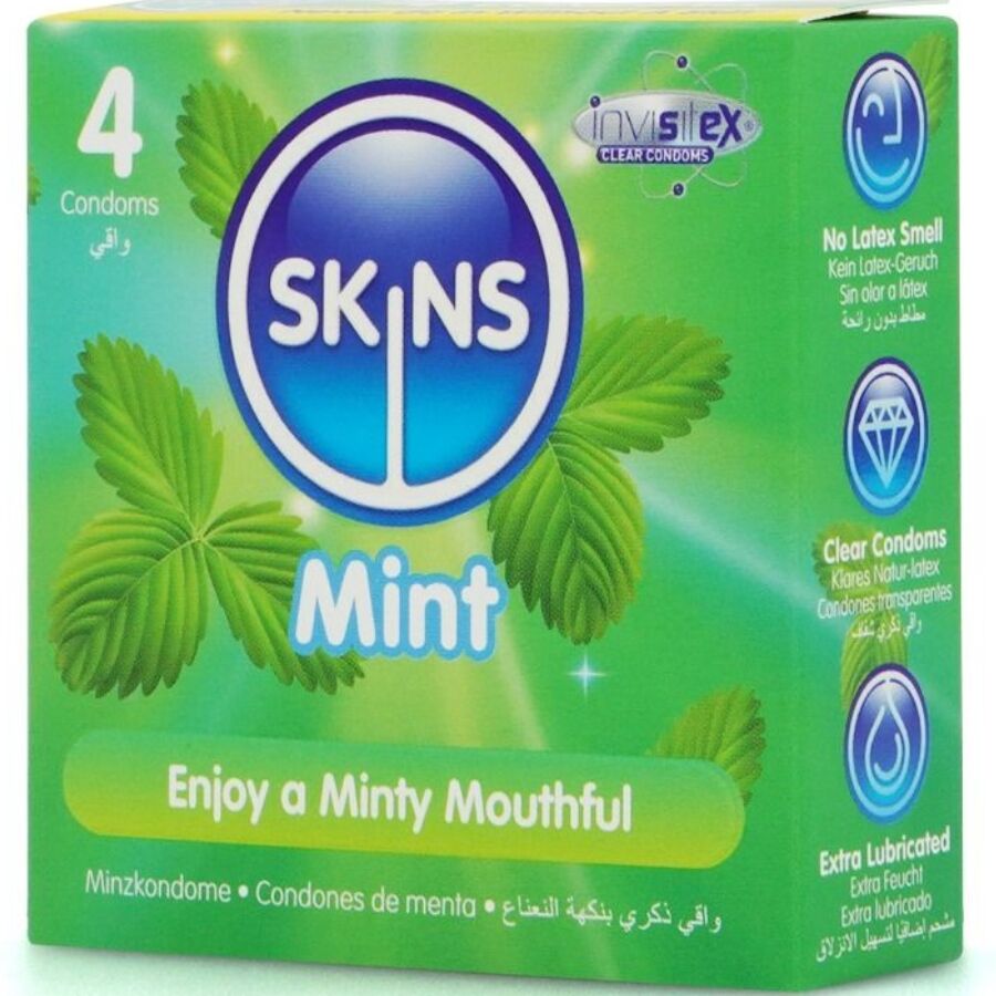 SKINS – Mint Premium Kondome Packung 4