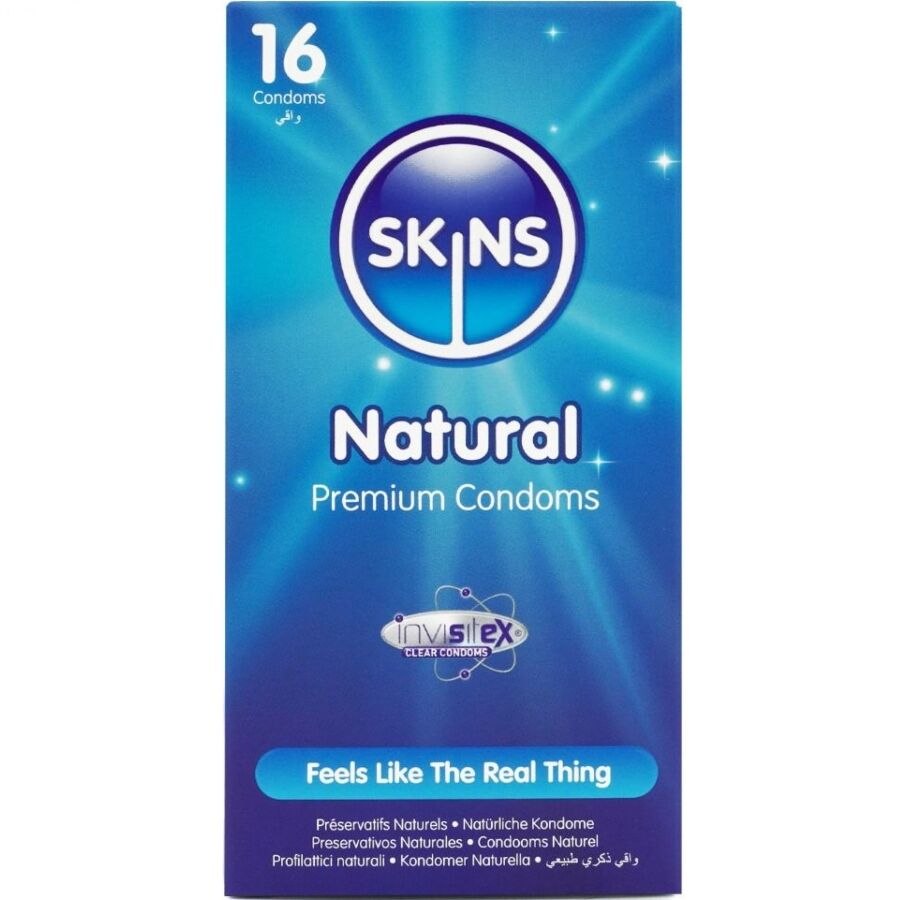 SKINS – Natürliche Premium-Kondome Packung 16