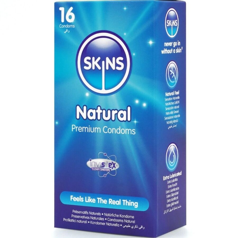SKINS – Natürliche Premium-Kondome Packung 16