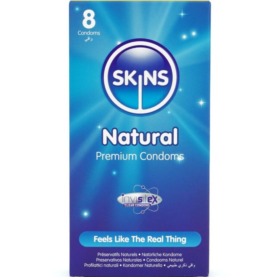 SKINS – Natürliche Premium-Kondome Packung 8