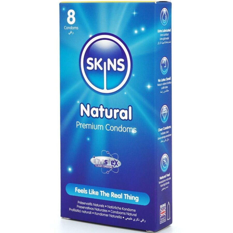 SKINS – Natürliche Premium-Kondome Packung 8
