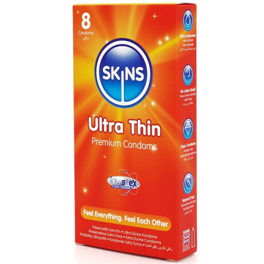 SKINS – Ultra Dünne Premium-Kondome Packung 8