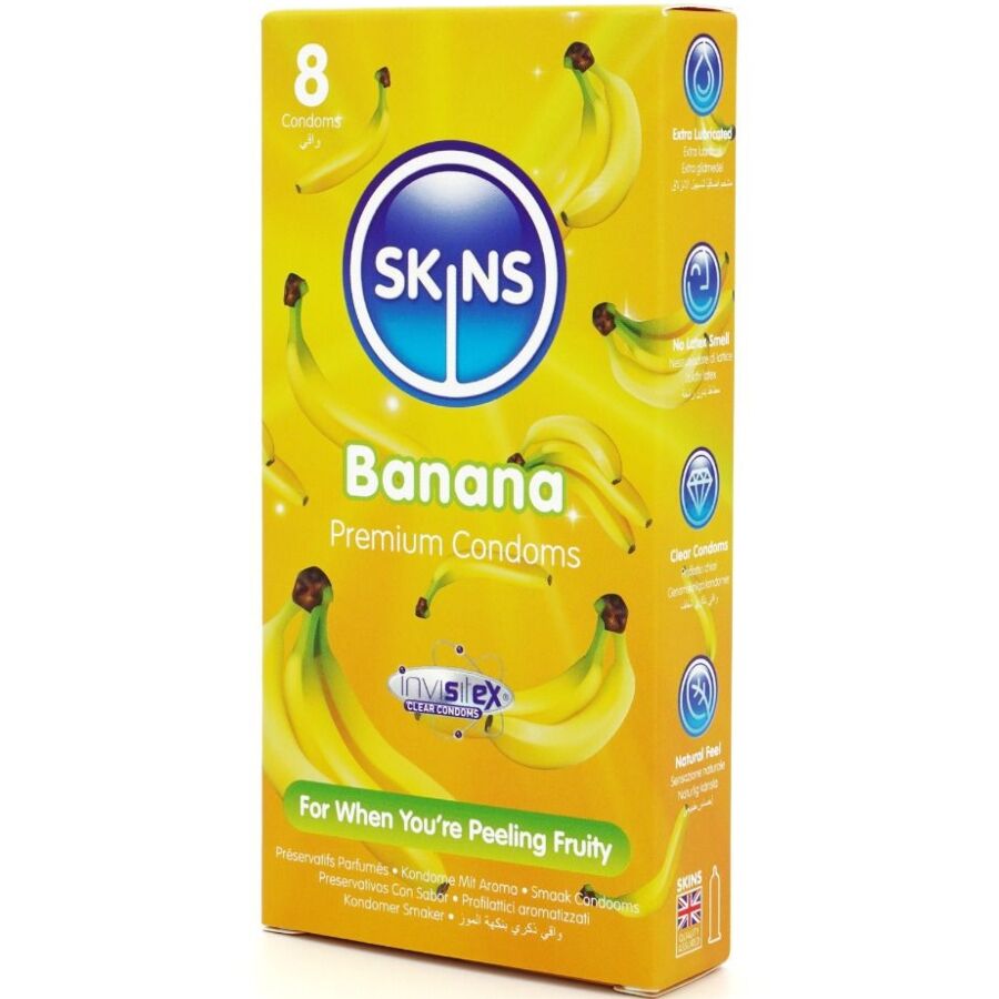 SKINS – Banana Premium Kondome Packung 8