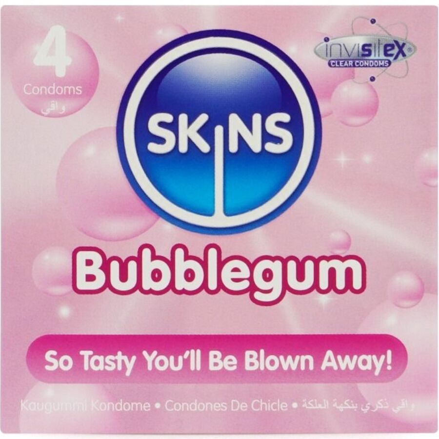 SKINS – Bubblegum Premium-Kondome Packung 4