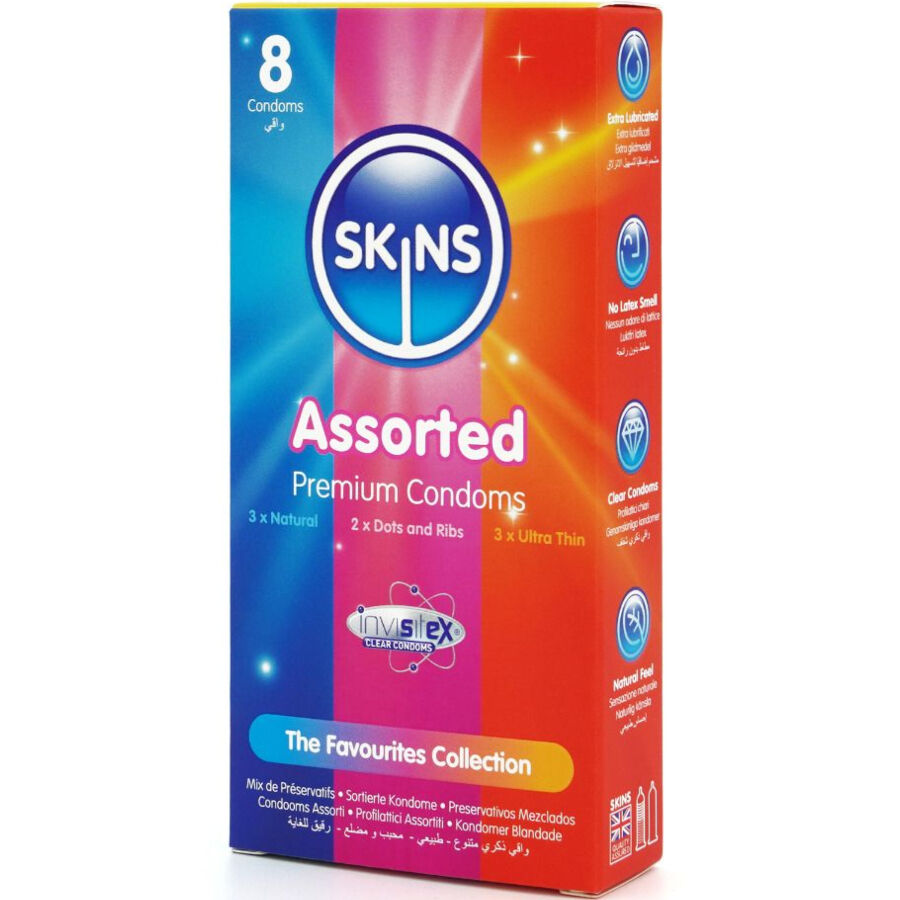 SKINS – Sortierte Premium-Kondome Packung 8