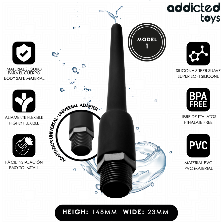 ADDICTED TOYS – Anal Cleaner Mit Universaladapter Modell 1